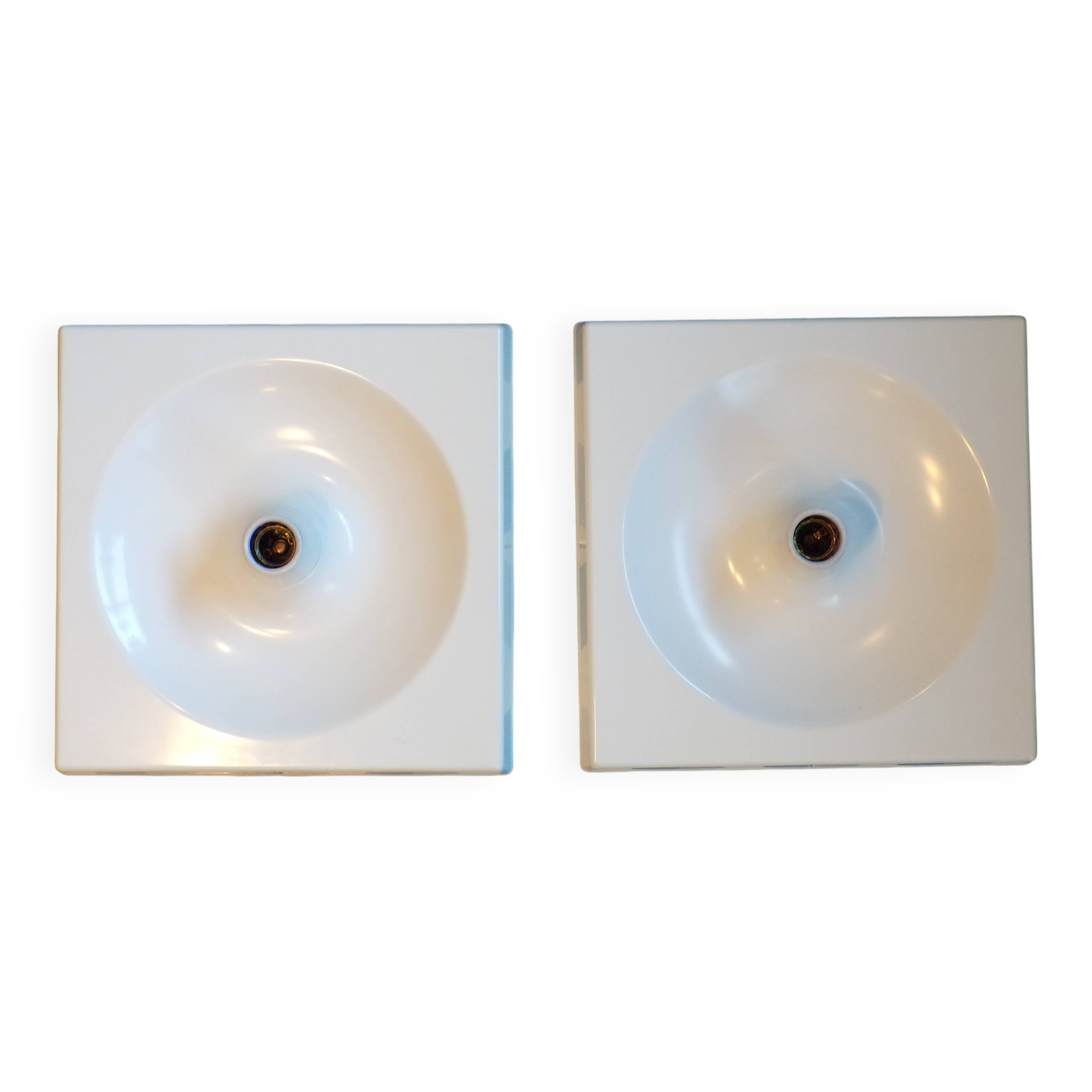 Pair of Quadro wall lights by Schönbuch