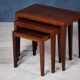 Nest Tables by Severin Hansen for Haslev Møbelsnedkeri, Denmark, 1960s, Set of 3