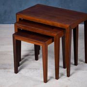 Nest Tables by Severin Hansen for Haslev Møbelsnedkeri, Denmark, 1960s, Set of 3