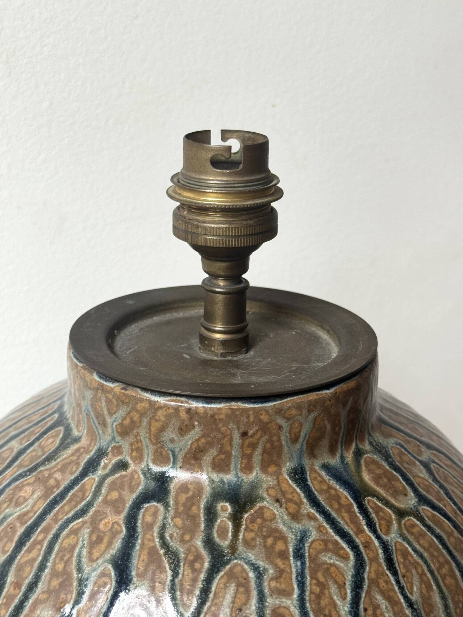 Art Deco ceramic table lamp, 1940.