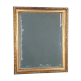 Old frame with keys, gilded stucco wood, pearl frieze 46x38 cm, foliage 40.3x32.1 cm + SB glass