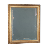 Old frame with keys, gilded stucco wood, pearl frieze 46x38 cm, foliage 40.3x32.1 cm + SB glass