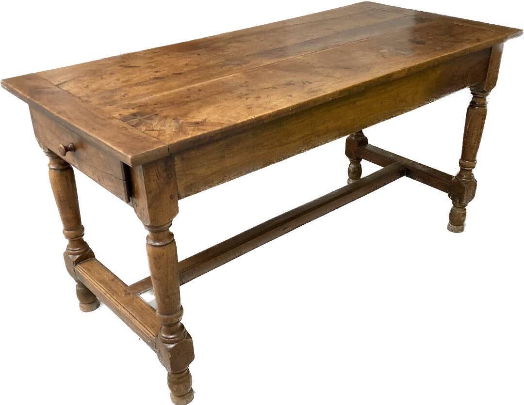 Antique cherry farm table