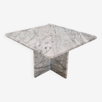 Italian carrara marble coffee table, 1980s