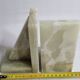 Pair of vintage onyx bookends, 70s, 14.5 cm