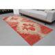 1970s Turkish Hand-Knotted Wool Cotton Red Runner Rug 104x260