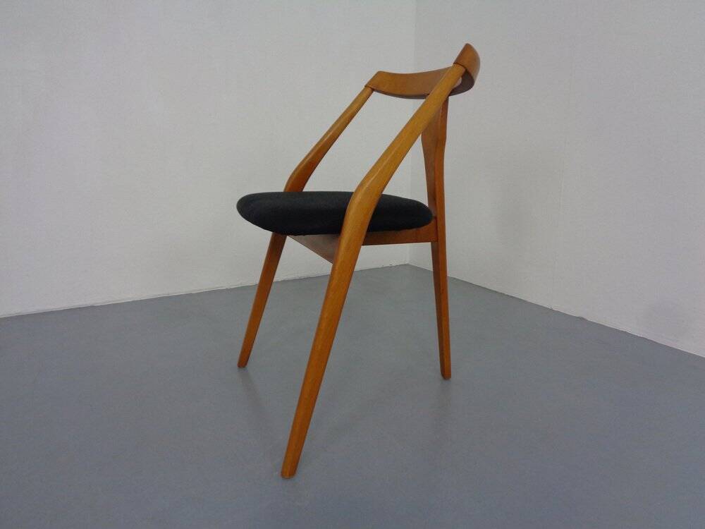 Mid-Century Tripod Beech Chair, 1960s