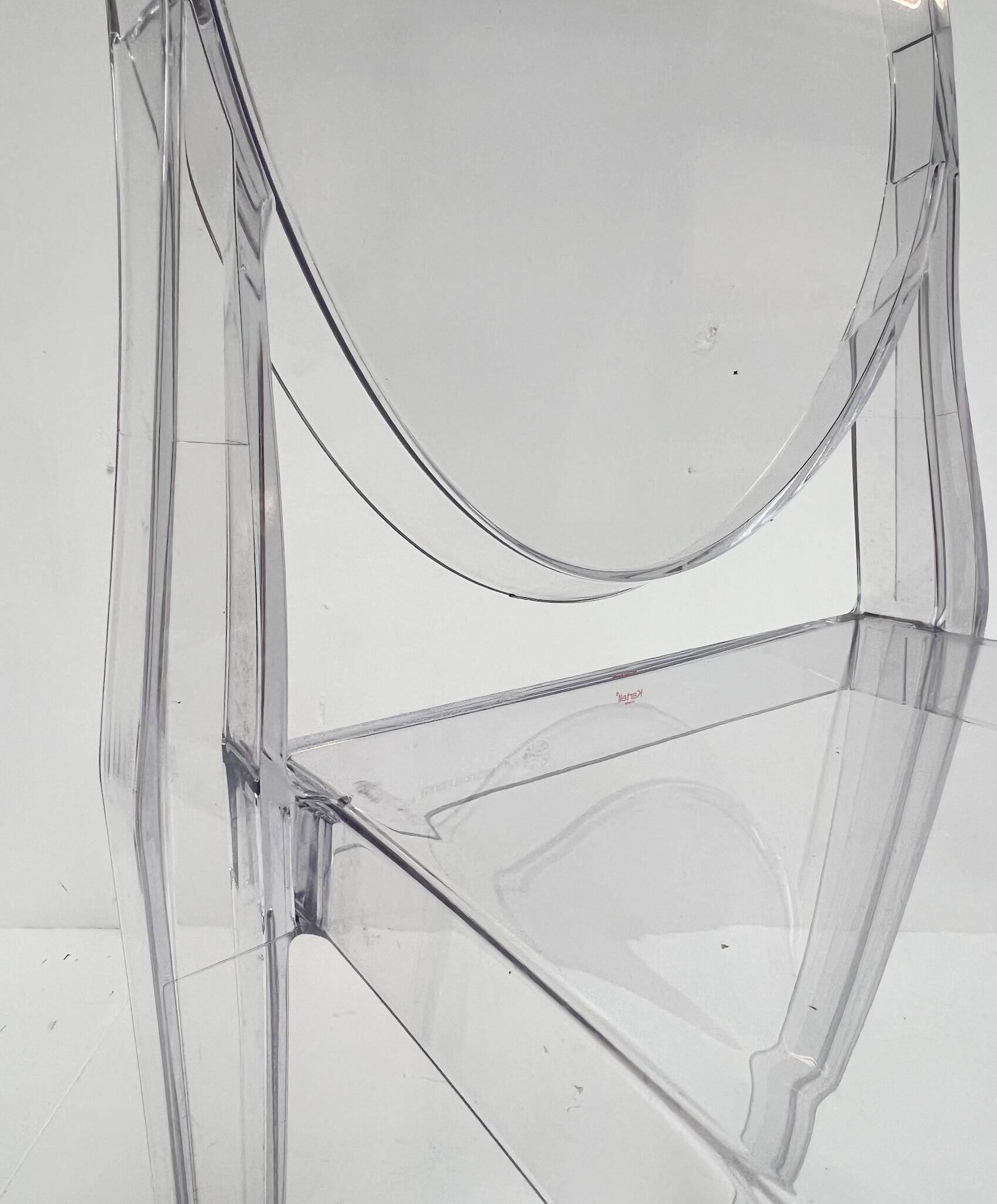 6 Victoria Ghost chairs by Philippe Starck for Kartell, after 2000.
