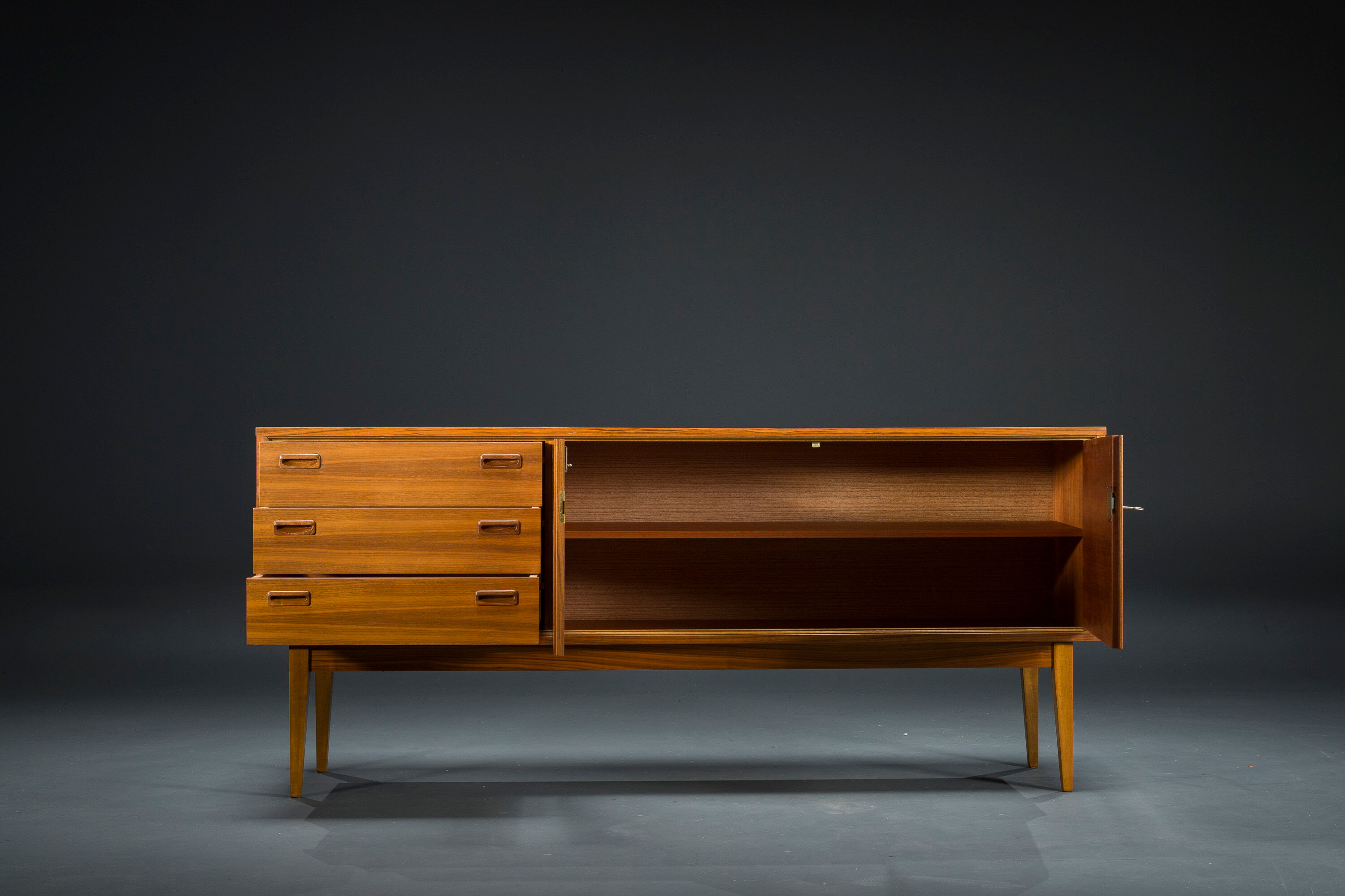 Vintage Walnut Sideboard, 1960s