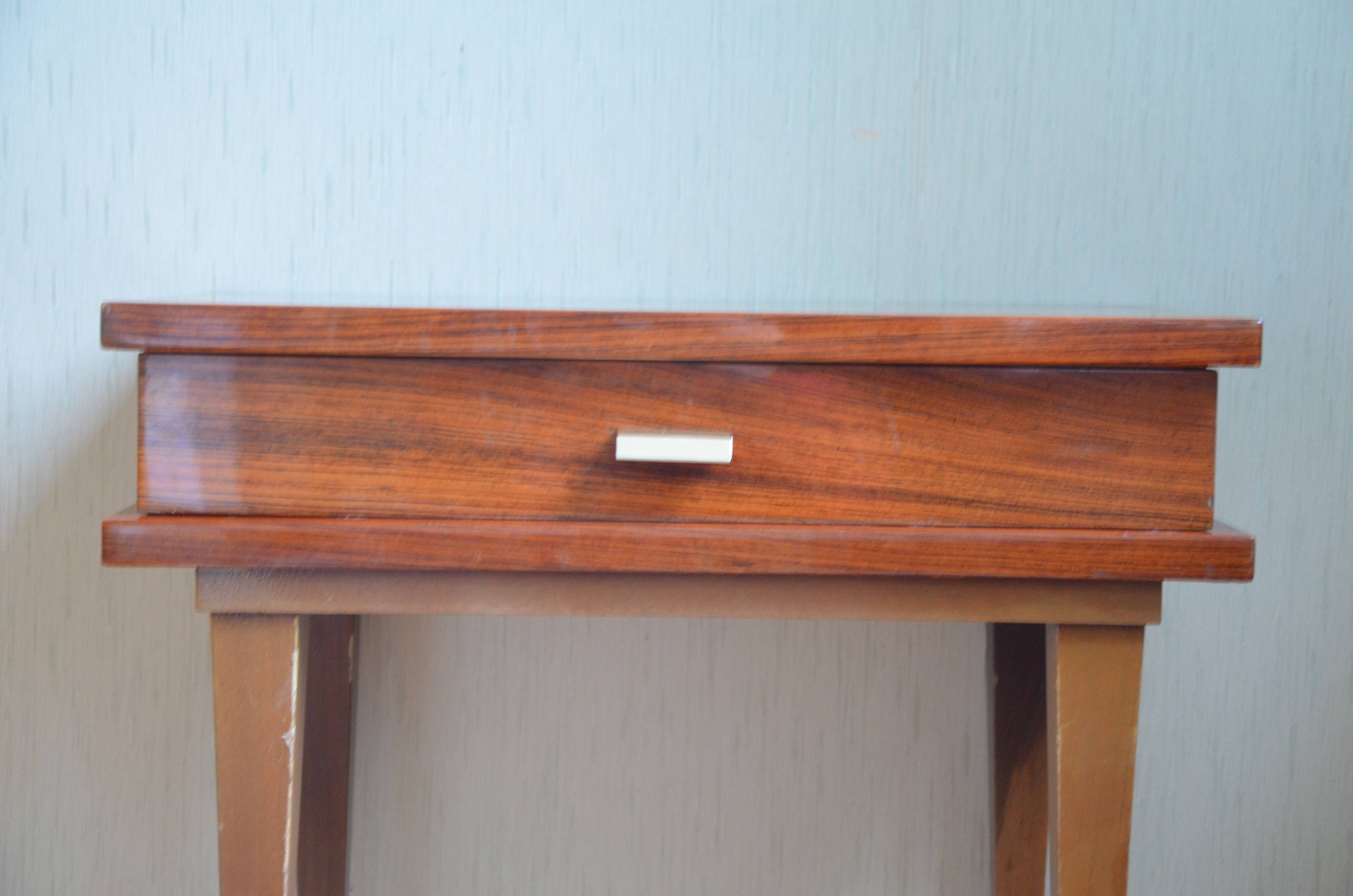 Lacquered wooden bedside