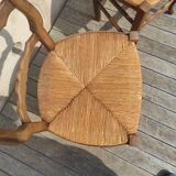 1 set of 2 rustic chairs