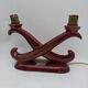 St clément candlestick lamp. bordeaux art deco ceramic