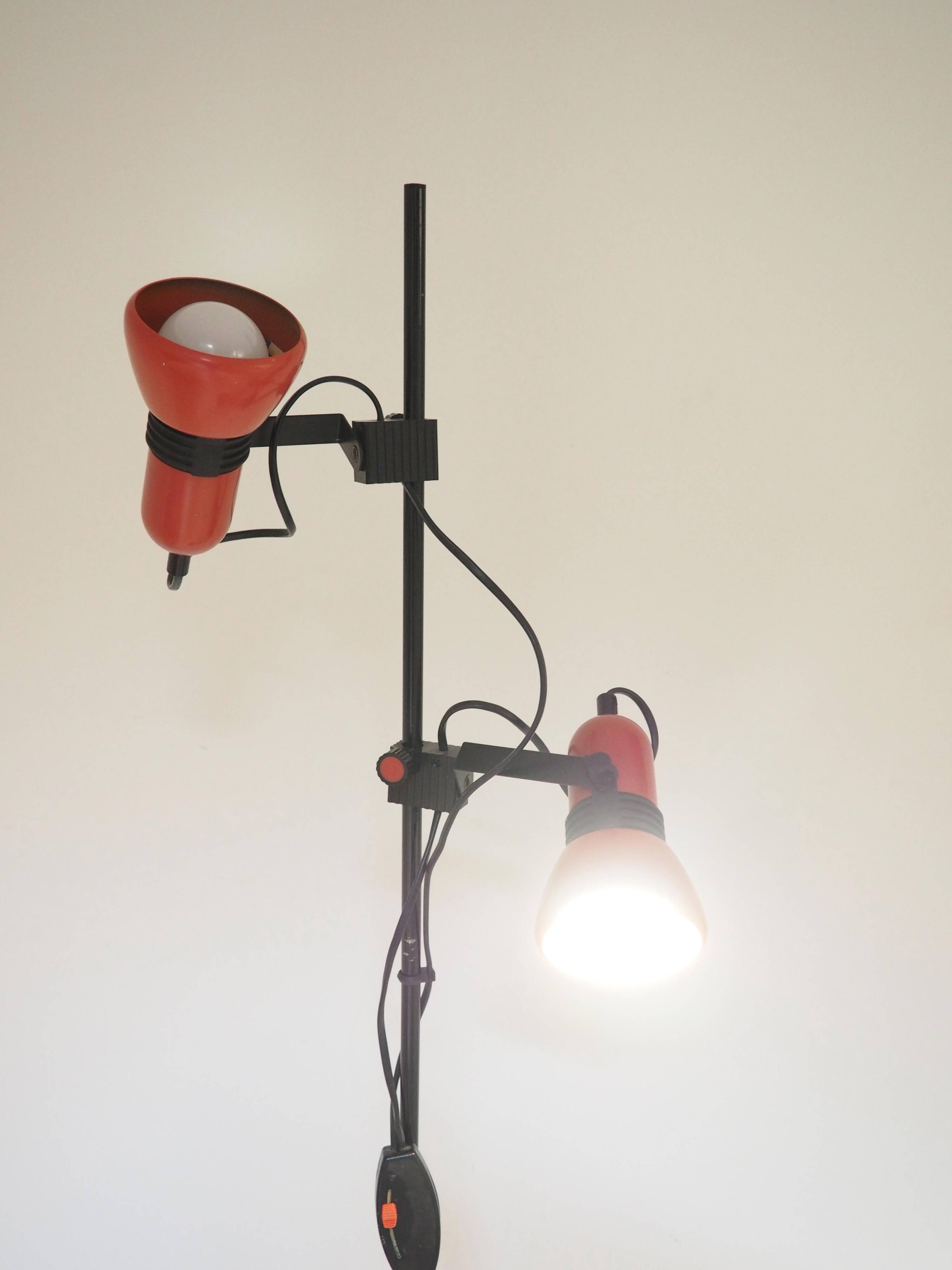 Vrieland 2-spot floor lamp, 1970