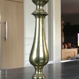 Lamp foot candle holder shape in solid brass 26.5 cm