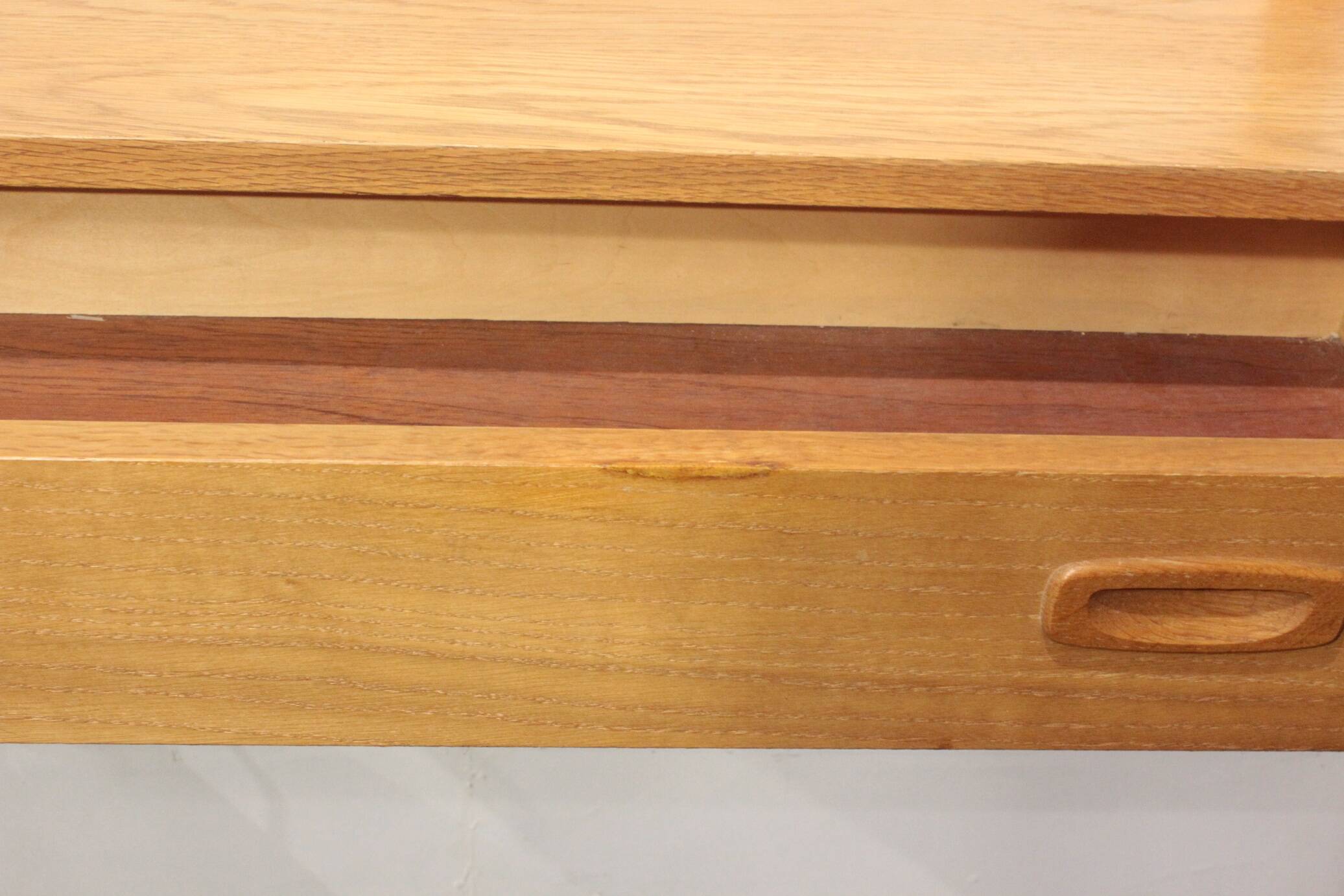 Vintage teak wall unit by Preben Sorensen, Denmark 1960s