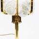 Lamp by Carl Fagerlund for Orrefors, Murano glass leaves, 1960s.