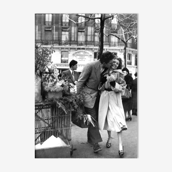 Photography, "The Daffodils", Paris, 1954 / Tribute to Robert Doisneau / 15 x 20 cm