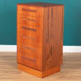 Retro Teak 1960s Tall G Plan Fresco Chest Of Drawers By Victor Wilkins