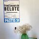 Affiche “ concours de belote “