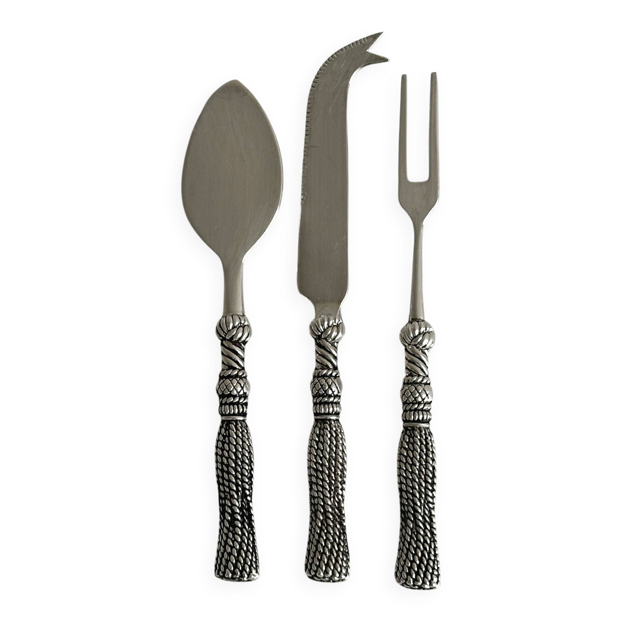 3-piece metal cheese service
