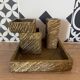 Brutalist desk set