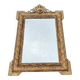 Antique mirror with gilded stucco, shell pediment, old glass, 95 cm