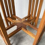 1930s star-inlaid side table