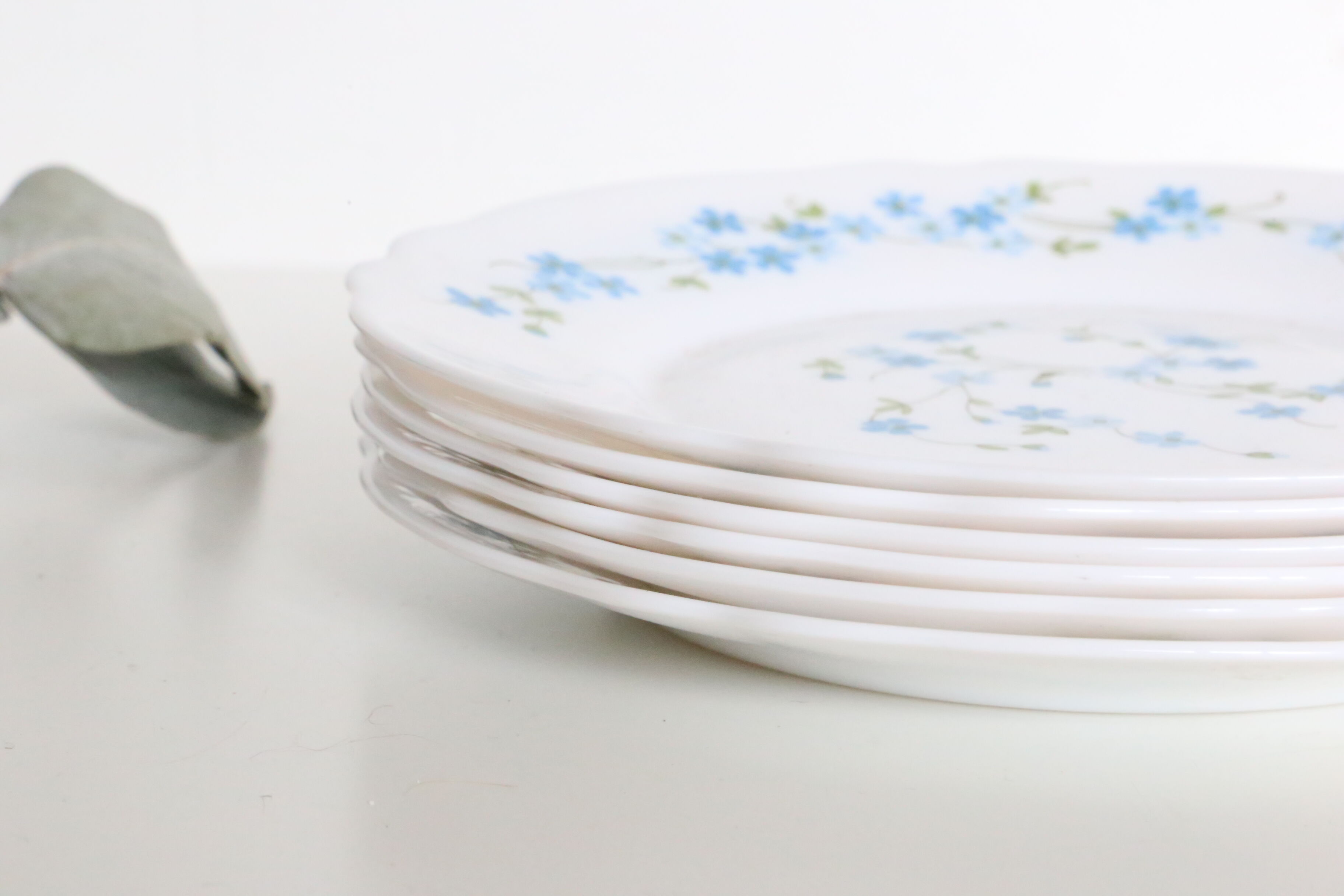 Dessert plates 6 Arcopal, Veronica pattern