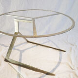 Table basse verre  structure inox