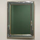 DeKnudt 1980s “Disco” mirror with layered bevelled frame & gilt trim