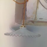 White opaline hanging lamp