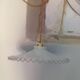 Suspension en opaline blanche