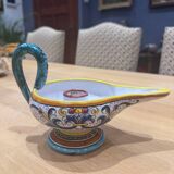 Painted ceramic candlestick – Deruta