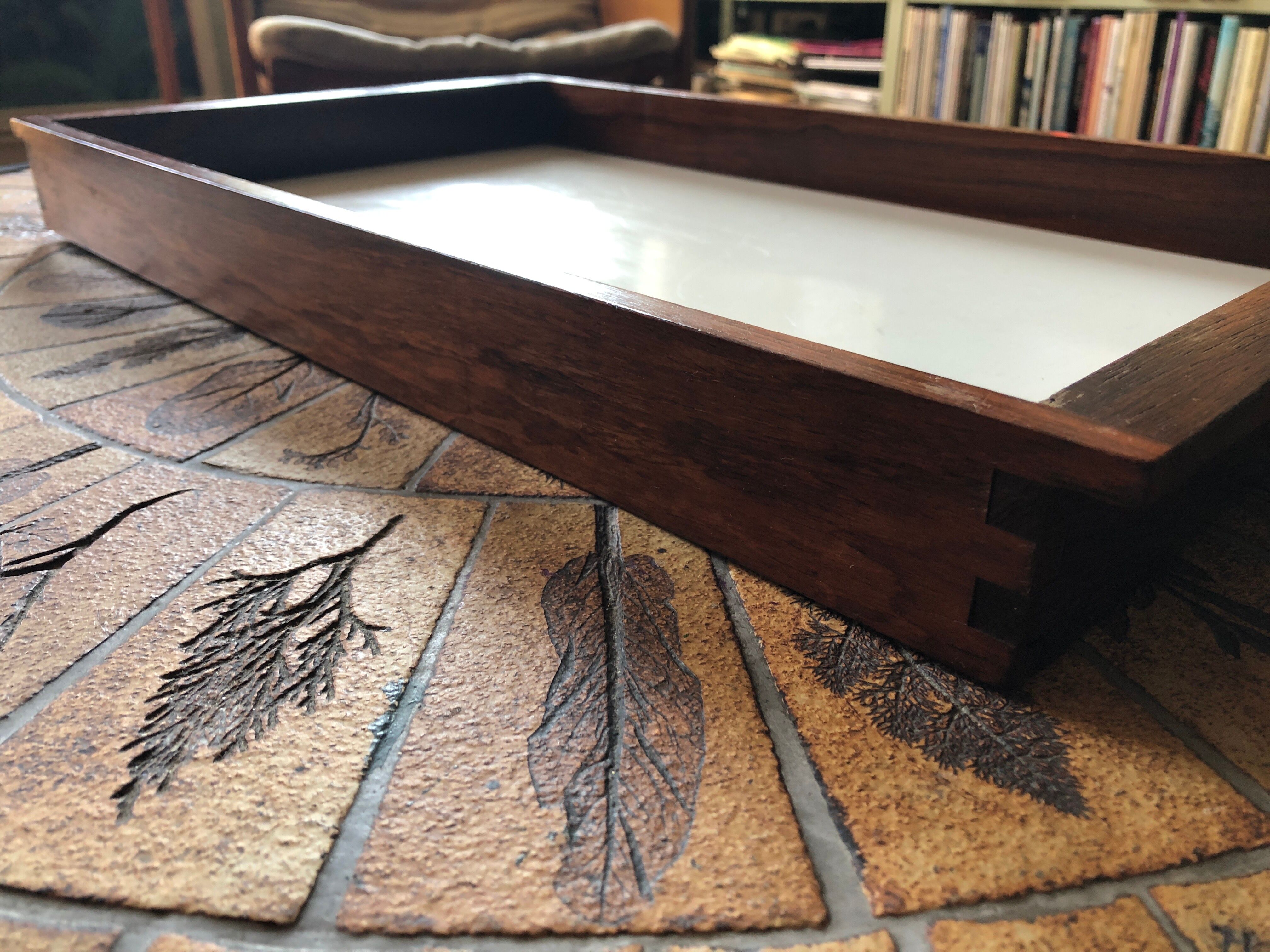 Rosewood serving tray circa 1950