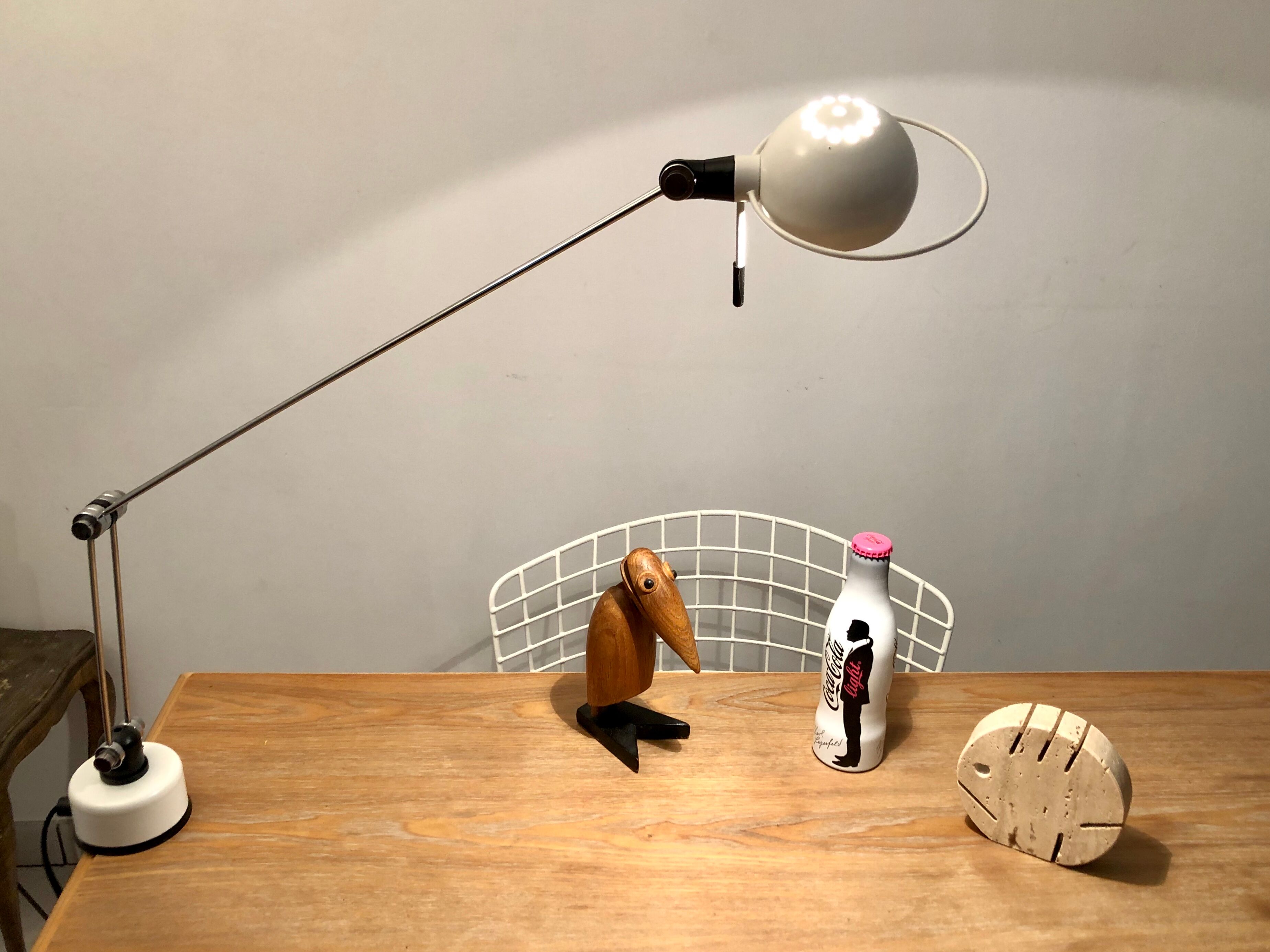 Office lamp architect Aluminor France vintage 80