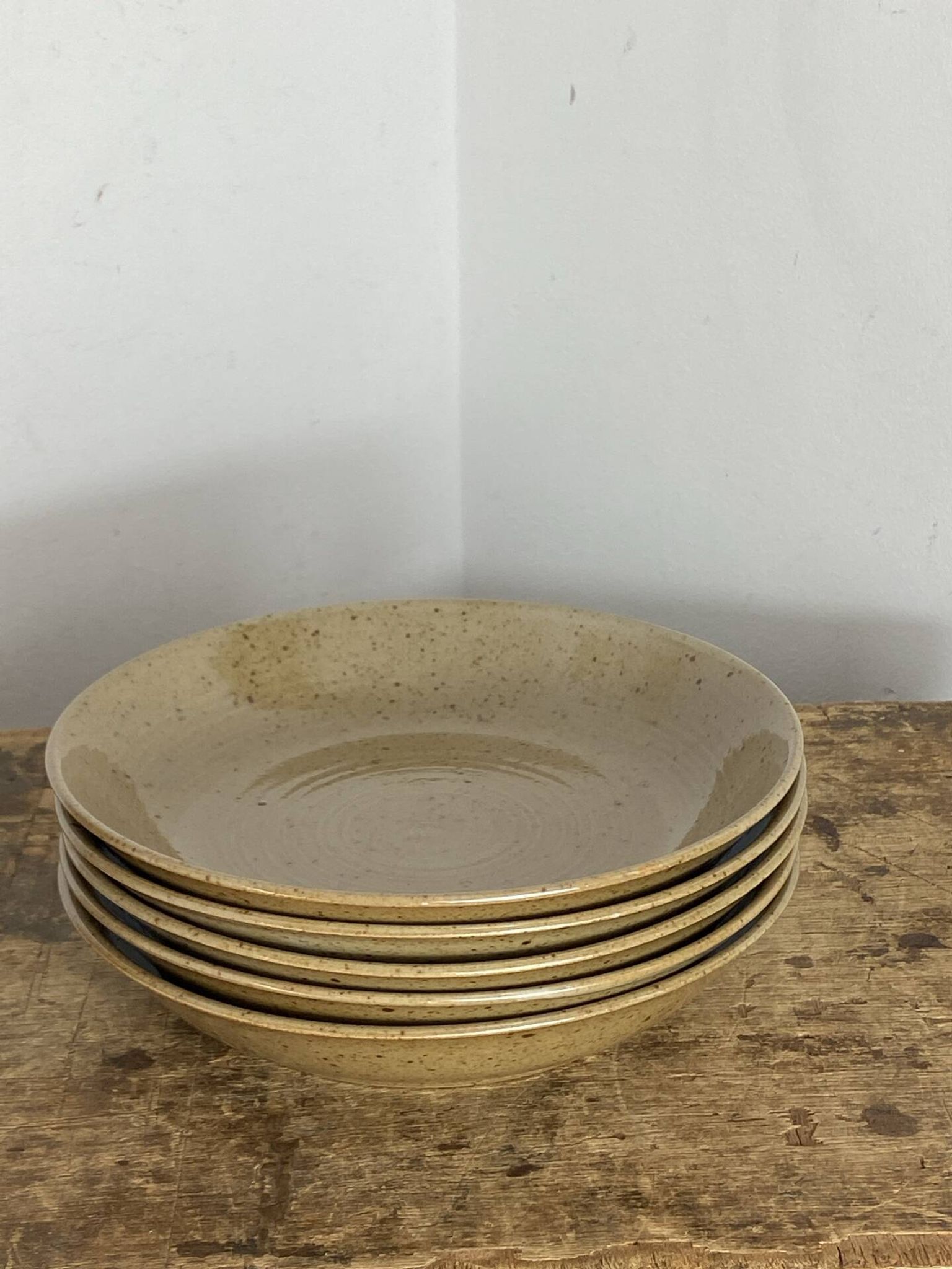Assiettes creuses , grès du Manoir