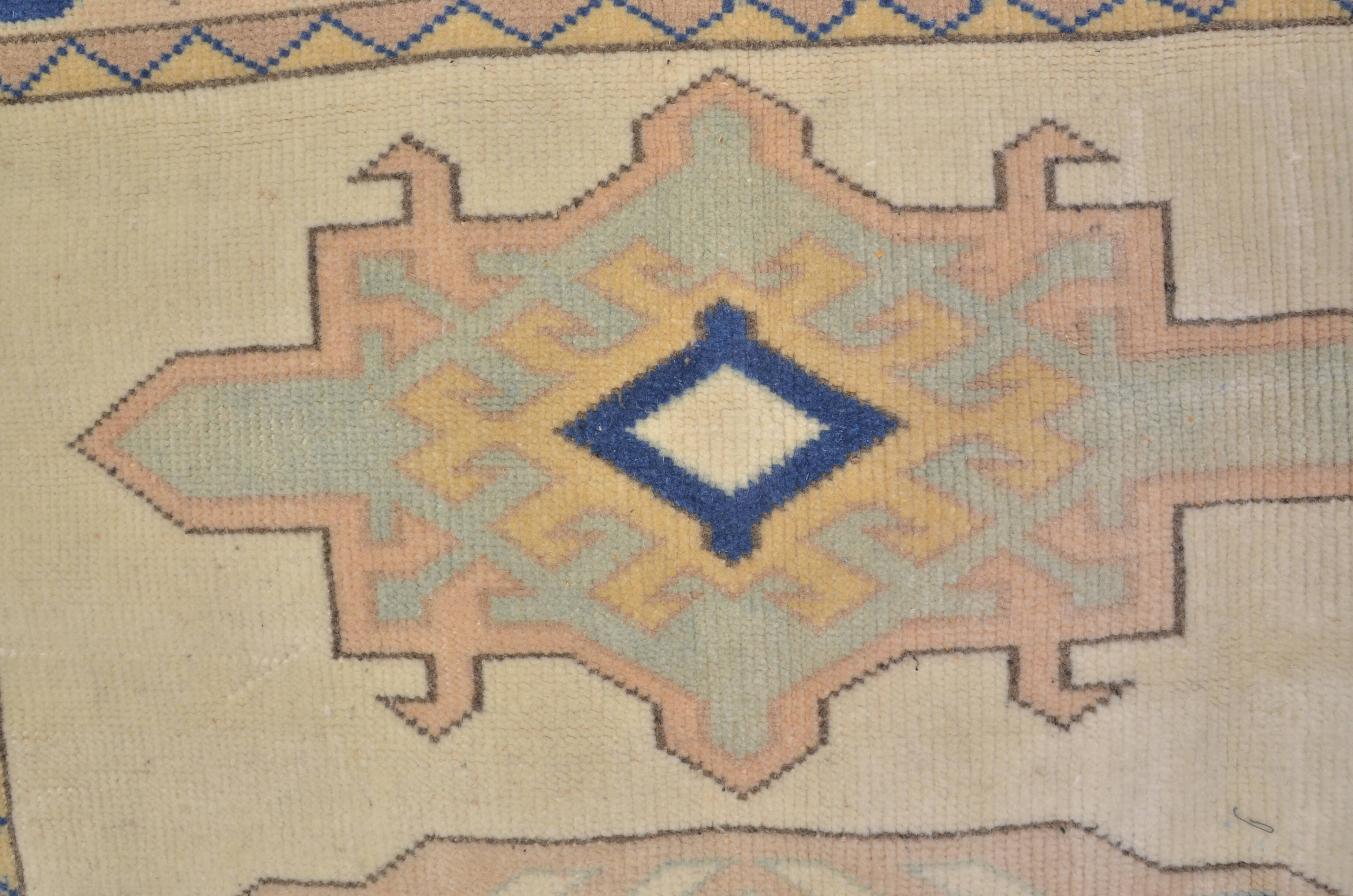 Unique Vintage Neutral Small Rug sku 2380
