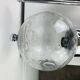 XL chrome and bubbled glass wall light Limburg, 1970s