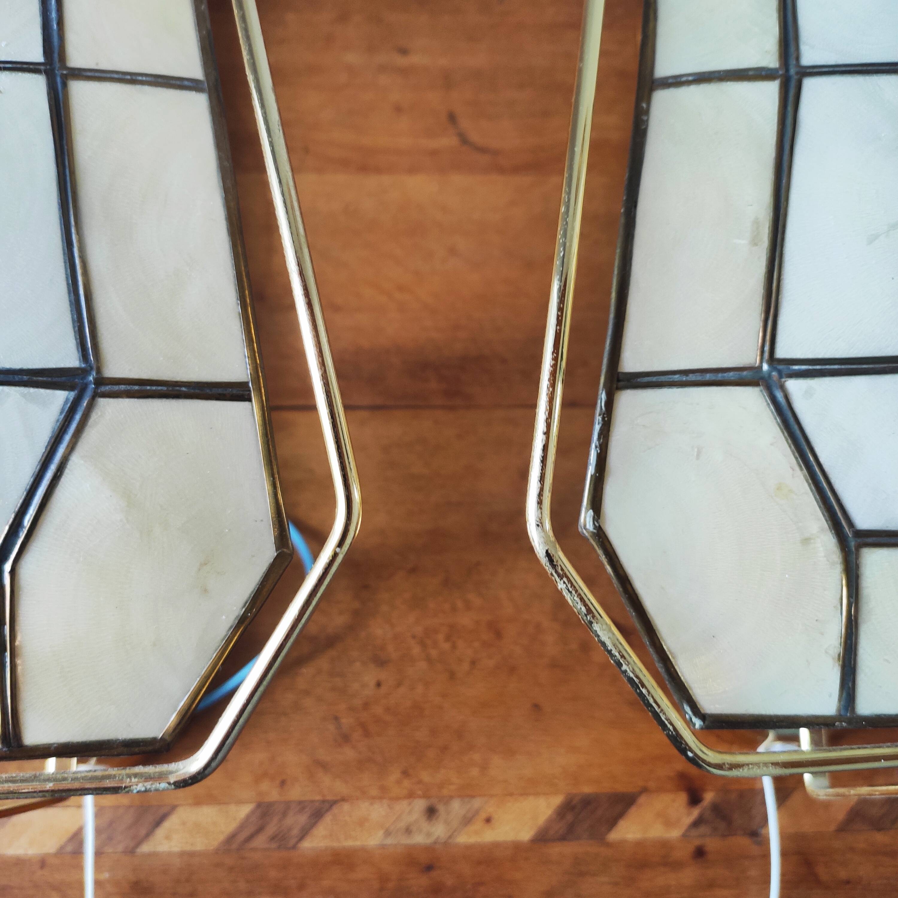 Paire d'appliques Targetti vintage