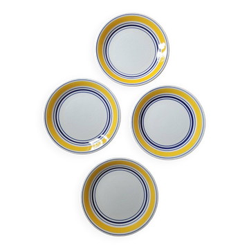 Lot de 4 assiettes à dessert céramique