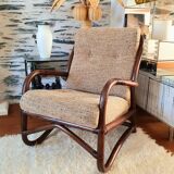 Vintage rattan armchair