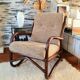Fauteuil en rotin vintage