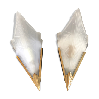 Pair of art deco sconces