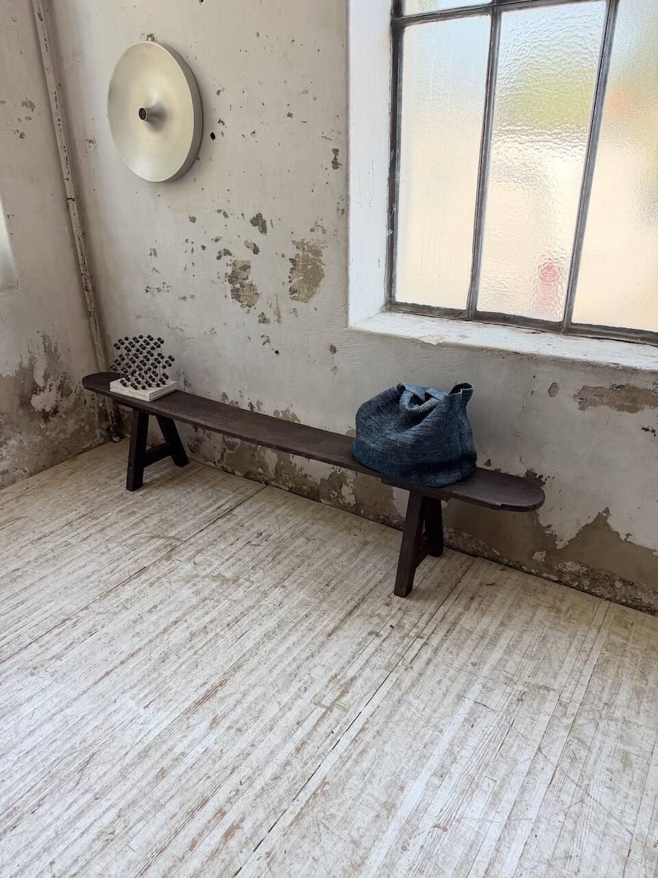 Oak farm bench 1950 220cm