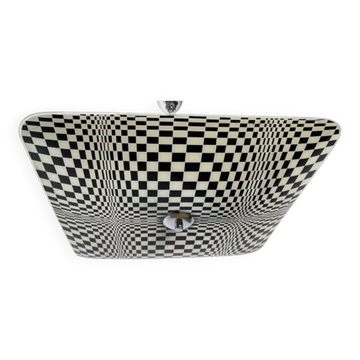 Pendentif en verre de design du milieu du siècle par Napako, Tchécoslovaquie, années 1970.