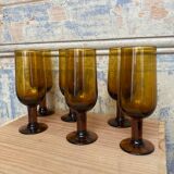 6 glasses or flutes from the 1960s