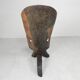 Solid ebony Makonde Palaver chair, 1970s