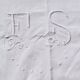 Old linen blend fabric, monogrammed FS with a day.