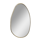 Gilded brass mirror 52 cm