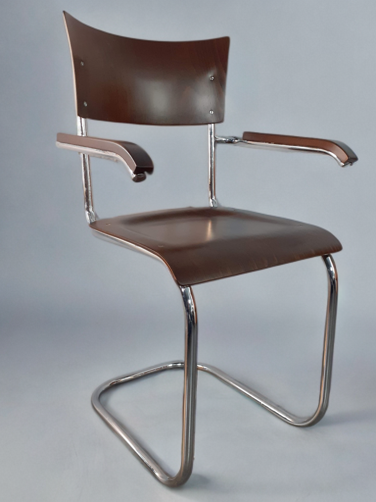Paire de chaises Mücke Melder, Bauhaus tchèque 1930s